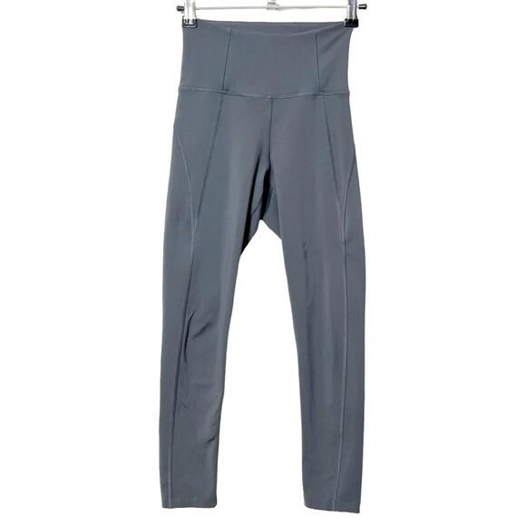 Girlfriend Collective Compressive Leggings Size XS Moon Gray High Rise Crop - Picture 1 of 11